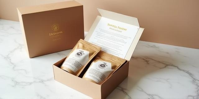 Boxed curated coffee tasting kit with beans and tasting notes